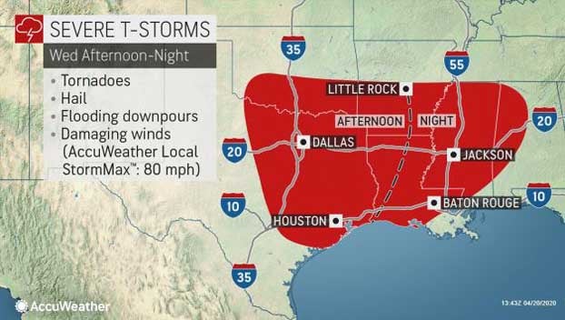 Threat of severe weather returns to Mississippi Wednesday, Thursday