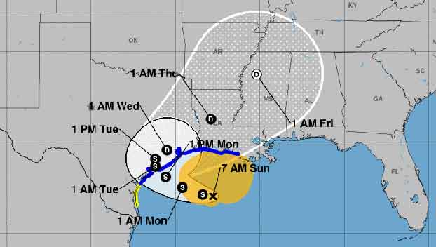 Tropical Storm Beta crawls toward Texas, Louisiana coastlines - Magnolia State Live | Magnolia ...