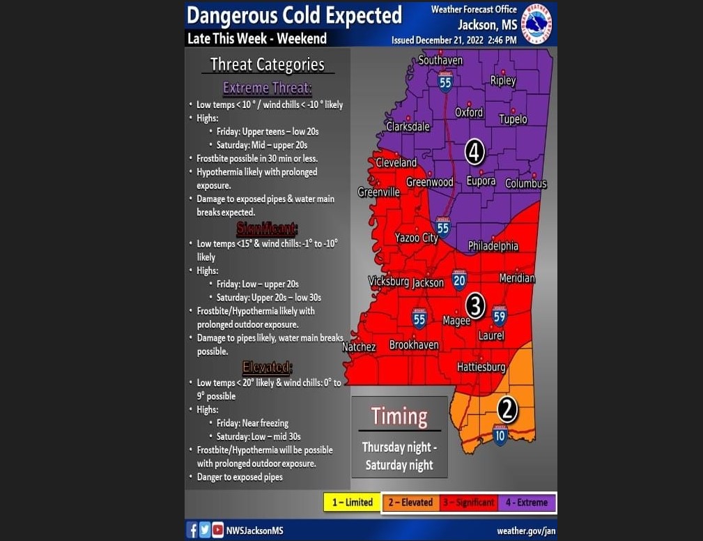 Mississippi Skies It's go time for extreme cold Magnolia State Live
