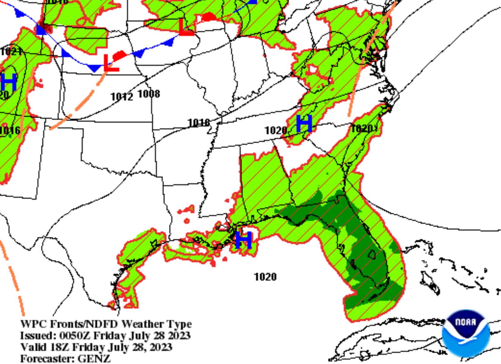 Mississippi Skies Temps getting hotter with no relief expected anytime